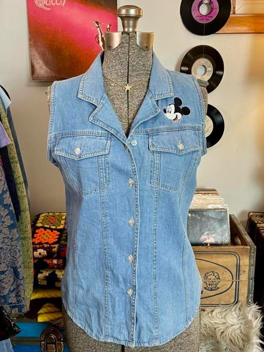 90s Mickey Unlimited Denim Vest